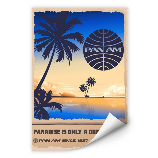 Wallprint PAN AM - Dreams in Paradise