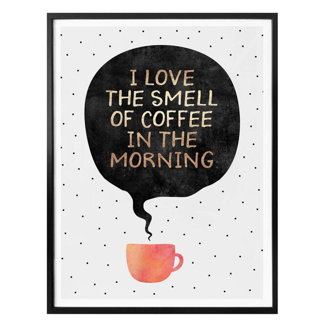 Poster Fredriksson - I love the smell of coffee in the morning