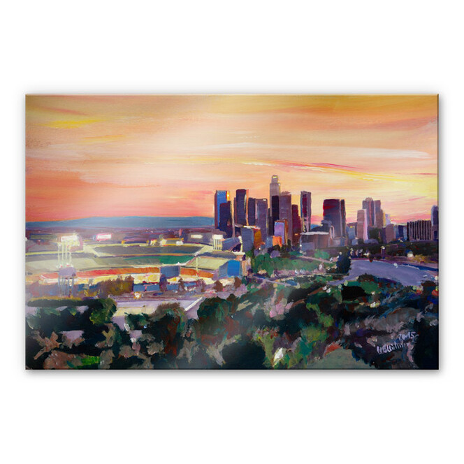 Acrylglasbild Bleichner - LA Skyline