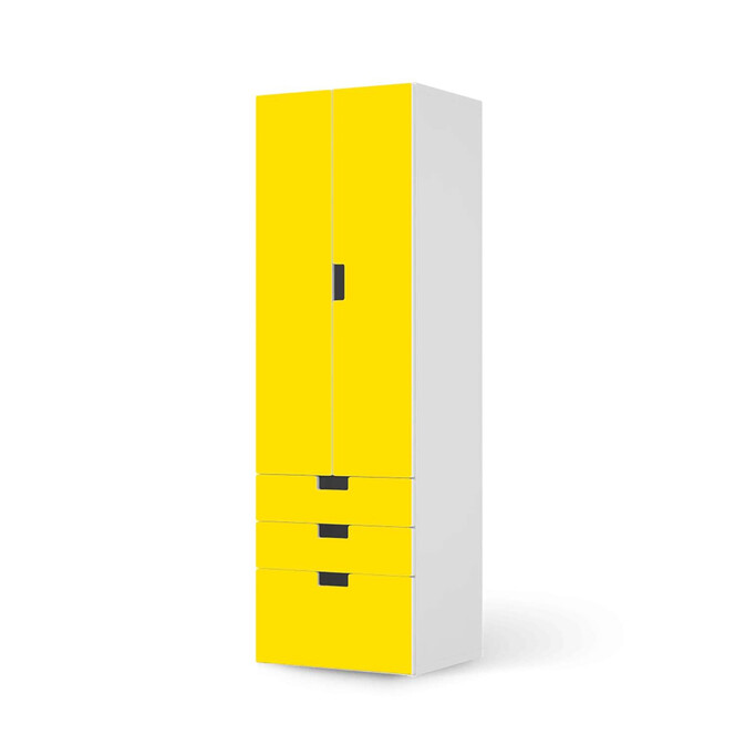 Klebefolie IKEA Stuva / Malad - 3 Schubladen und 2 grosse Türen - Gelb Dark- Bild 1