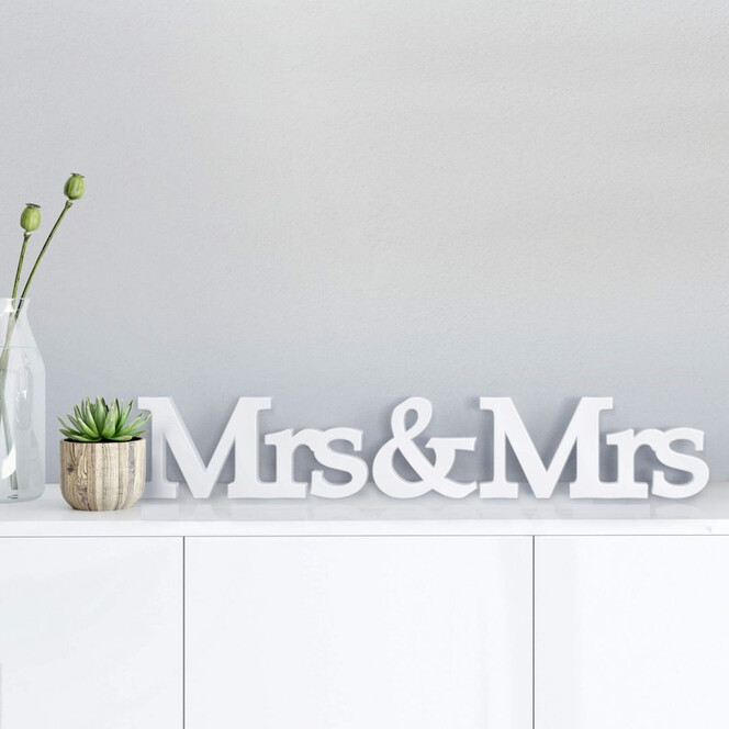 Dekobuchstaben 3D Mrs & Mrs serife