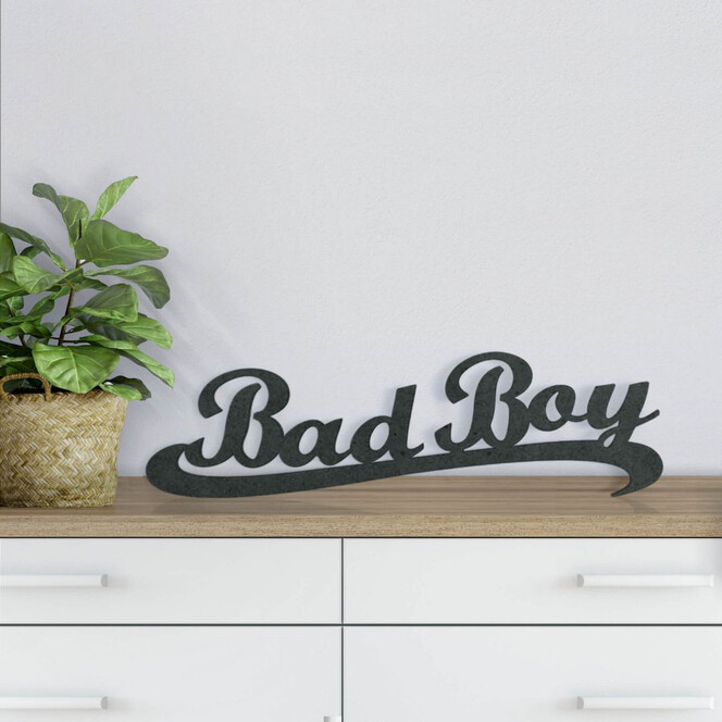 MDF-Holzbuchstaben Bad Boy