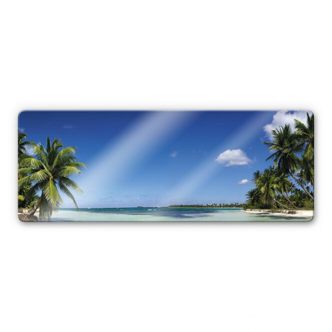Glasbild Carribean Flair - Panorama