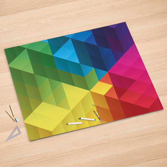 Folienbogen (150x100cm) - Colored Cubes- Bild 1