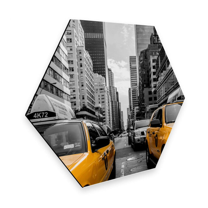 Hexagon - Alu-Dibond - Streets in New York City