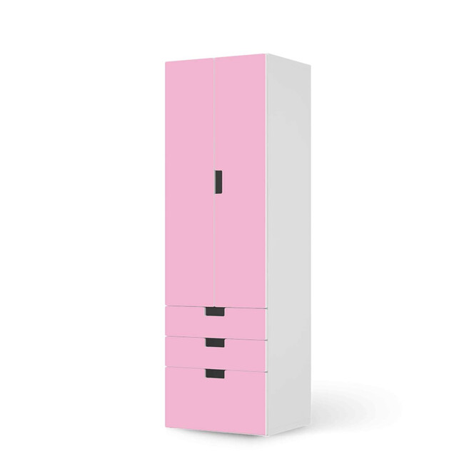 Klebefolie IKEA Stuva / Malad - 3 Schubladen und 2 grosse Türen - Pink Light- Bild 1