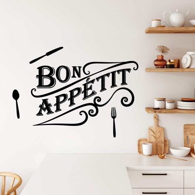 Wandtattoo Bon Appetit - Vintage
