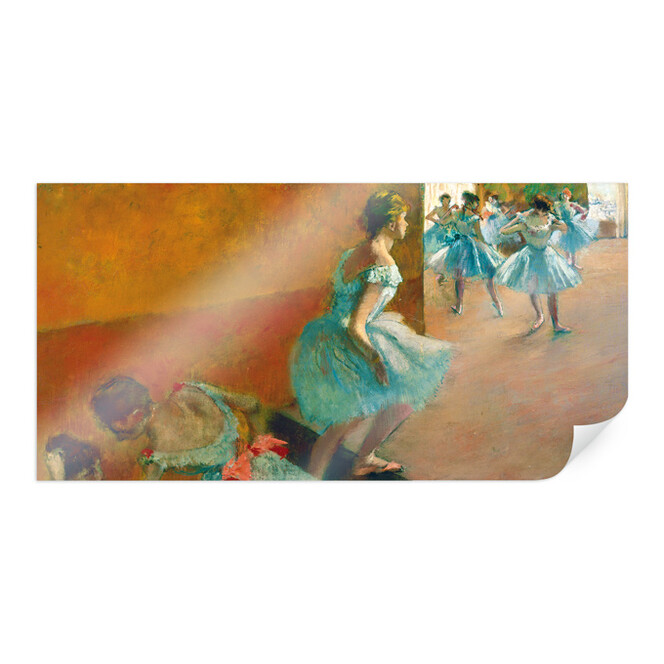 Poster Degas - Tänzerinnen auf einer Treppe - Panorama