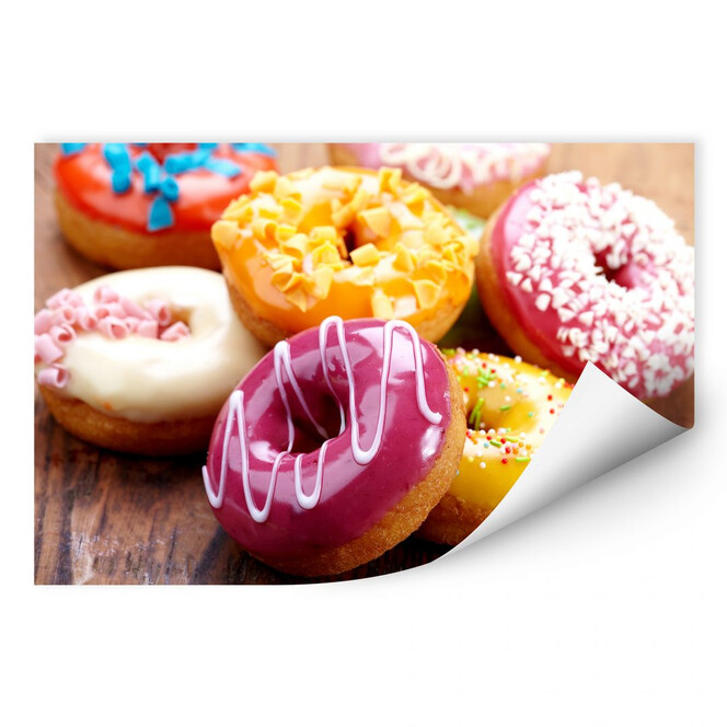 Wallprint Zuckersüsse Donuts