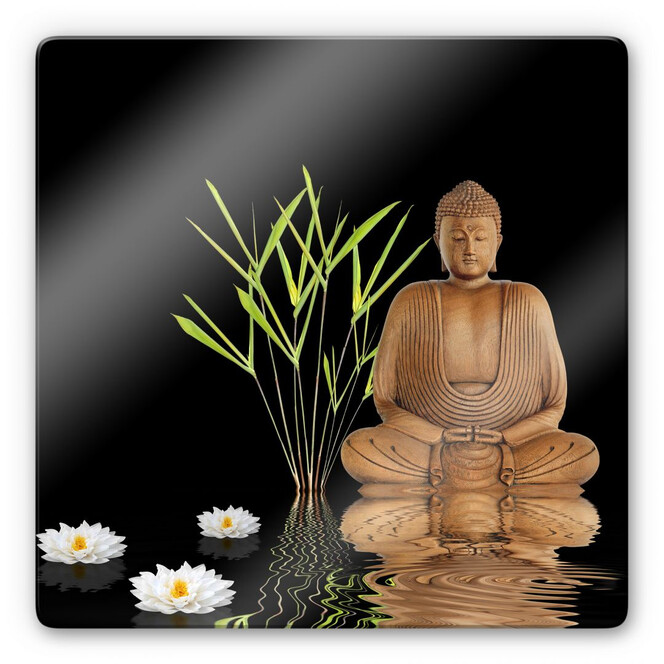 Glasbild Zen Buddha