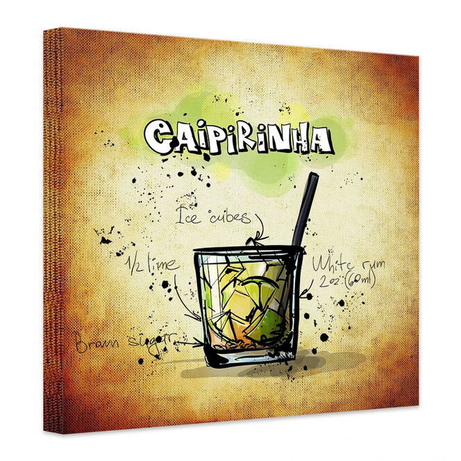 Leinwandbild Caipirinha - Rezept