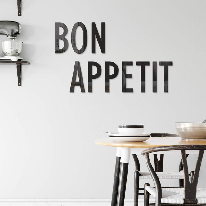 Acrylbuchstaben Bon Appetit
