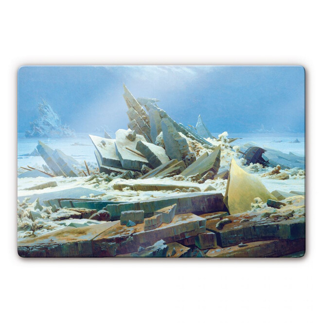 Glasbild Friedrich - Das Eismeer