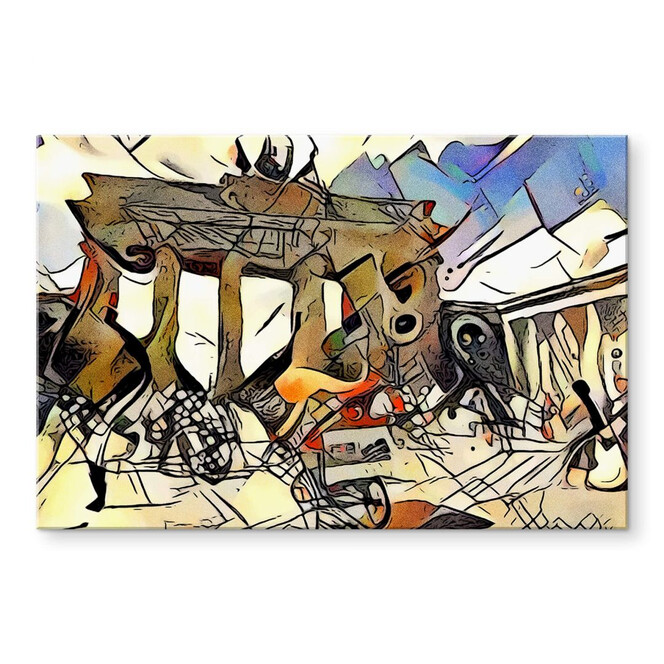 Acrylglasbild Zamart - Kandinsky trifft Berlin Brandenburger Tor
