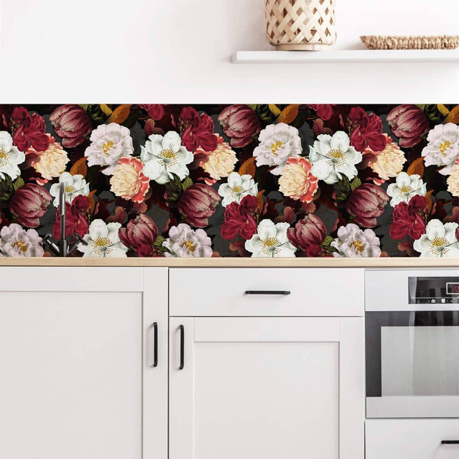 Küchenrückwand UN Designs - Blumenarrangement