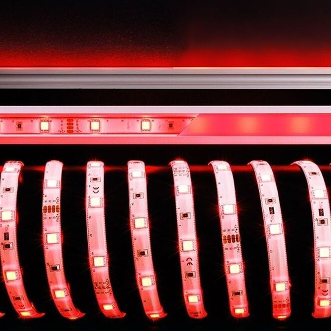Flexibler LED-Stripe mit RGB-Farben, 5000 mm, IP33. 12 V - Bild 1