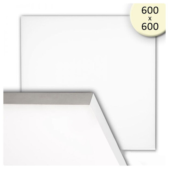 LED Panel frameless, 600 diffus, 50W, warmweiss, dimmbar