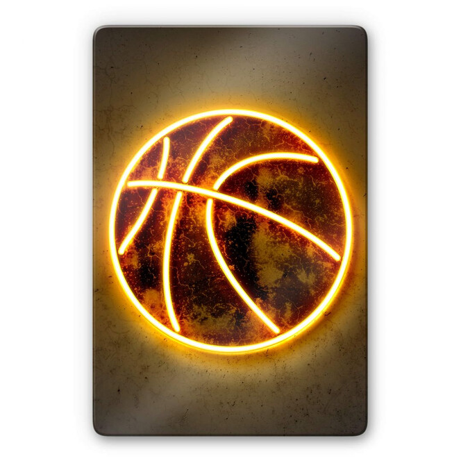 Glasbild Mielu - Basketball