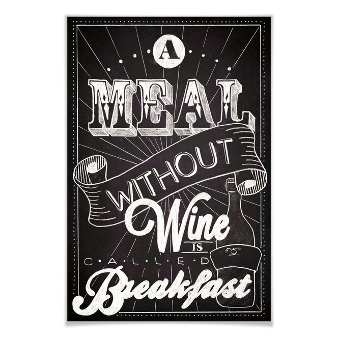 Poster A Meal without Wine