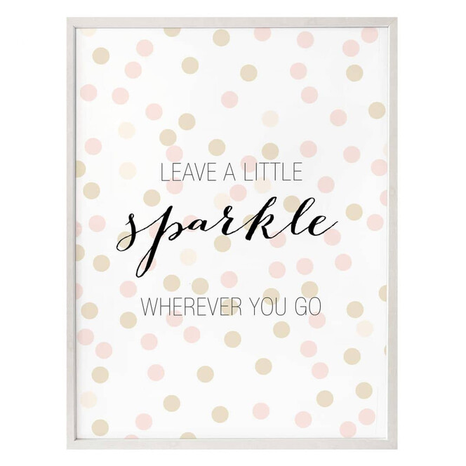 Poster Confetti & Cream - Leave a little sparkle wherever you go