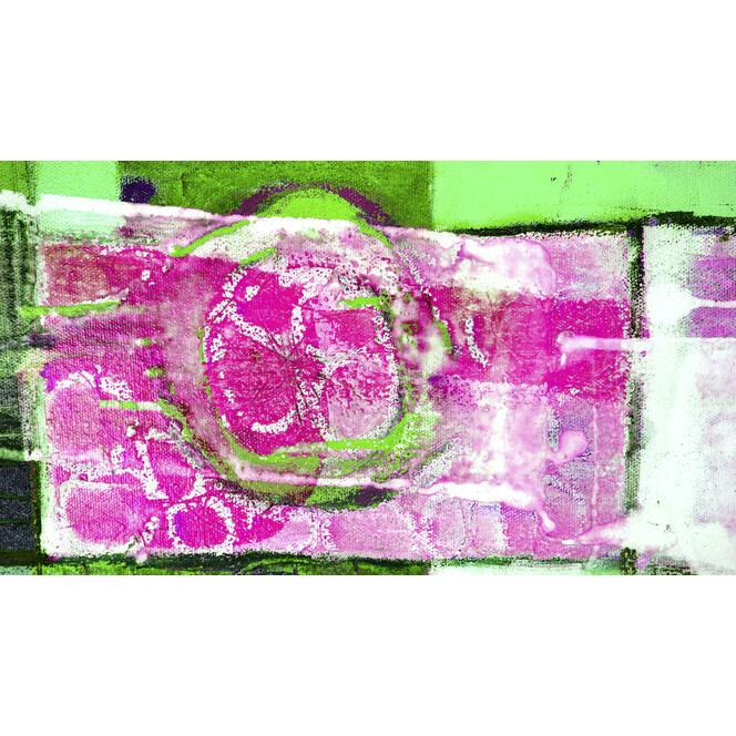Roswitha Huber Lemon Peely pink-green Fototapete