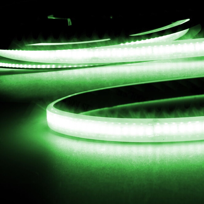 LED CRI9G Linear 48V-Flexband, 8W, IP68. grün, 30 Meter