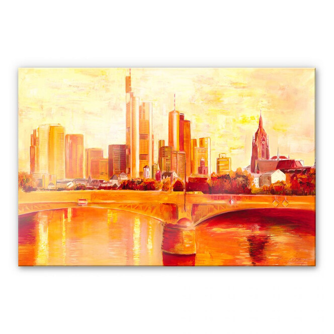 Acrylglasbild Schüssler - Skyline Frankfurt