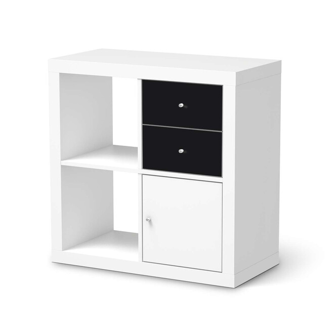 Möbelfolie IKEA Kallax Regal Schubladen - Schwarz- Bild 1