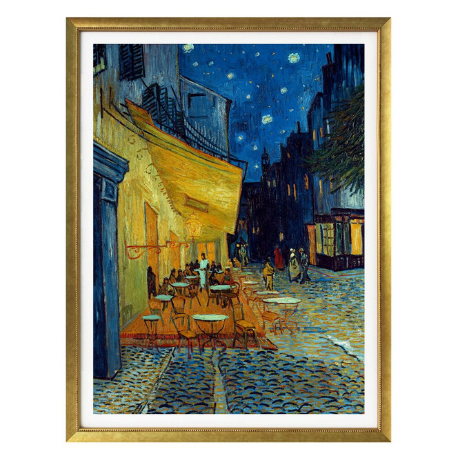 Poster van Gogh - Café-Terrasse am Abend