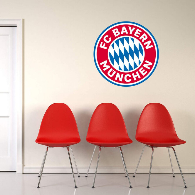 Wandsticker FC Bayern München Logo ohne Sterne