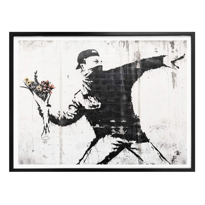 Poster Banksy - Der Blumenwerfer