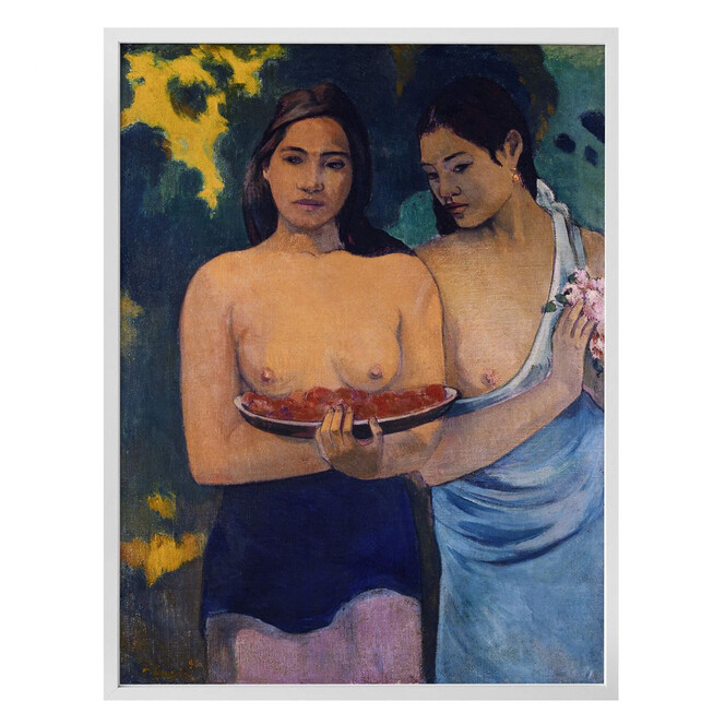 Poster Gauguin - Zwei Frauen von Tahiti