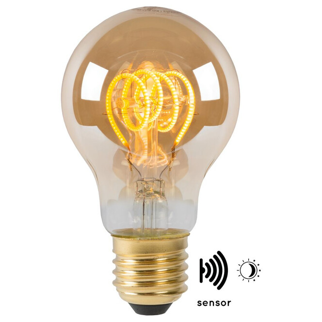 Vintage LED Lampe, Dämmerungssensor, E27. Tropfen P45. Filament, 4W, 230lm, 2200K Energieklasse A& - Bild 1