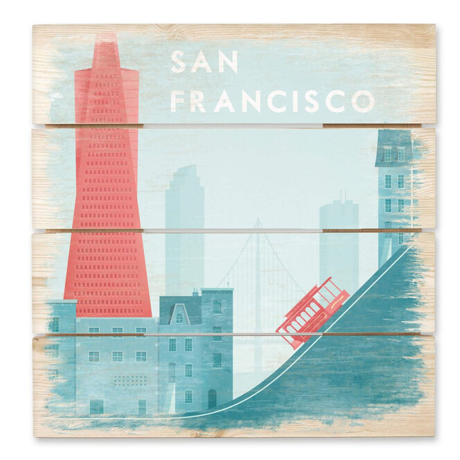 Holzbild Rivers - San Francisco