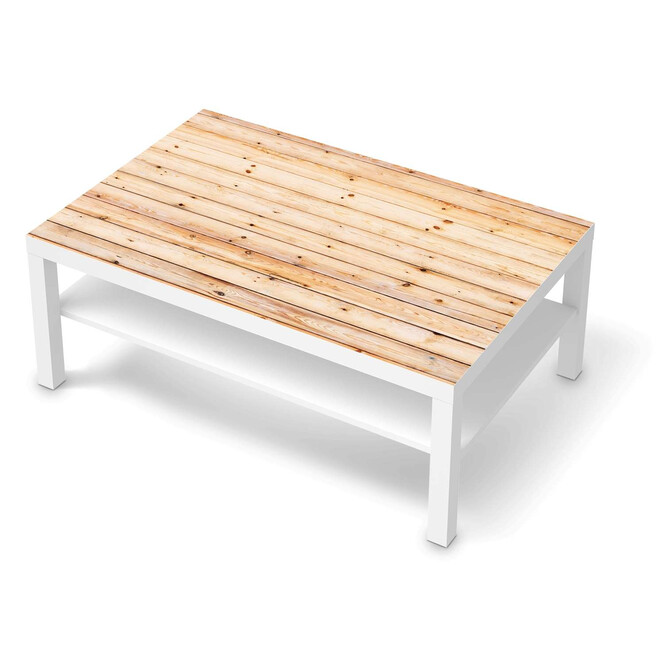 Klebefolie IKEA Lack Tisch 118x78cm - Bright Planks- Bild 1