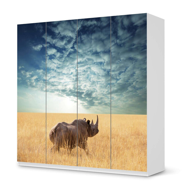 Klebefolie IKEA Pax Schrank 201cm Höhe - 4 Türen - Rhino- Bild 1