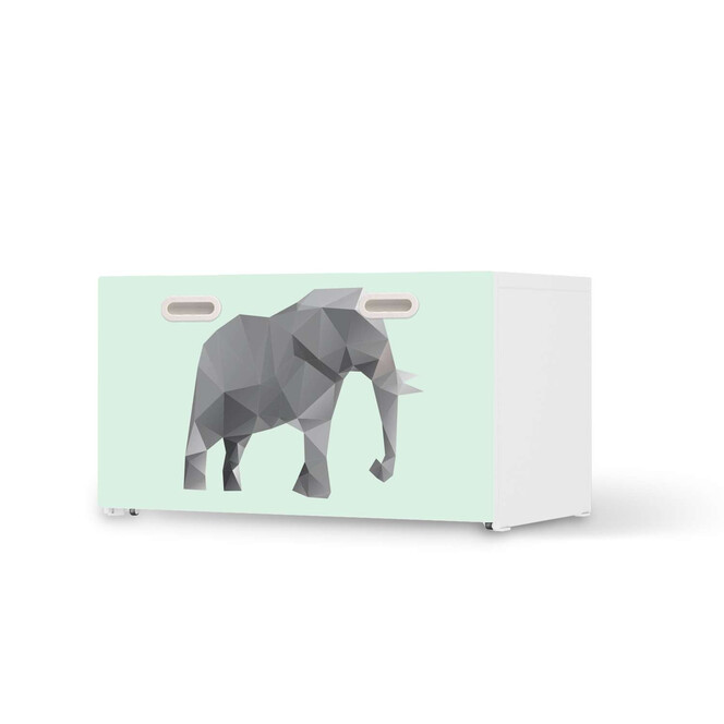 Möbelfolie IKEA Stuva / Fritids Bank mit Kasten - Origami Elephant- Bild 1