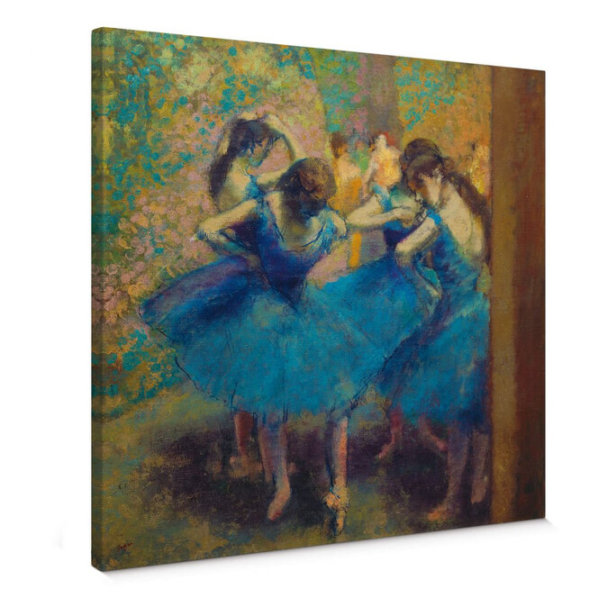 Leinwandbild Degas - Die blauen Tänzerinnen