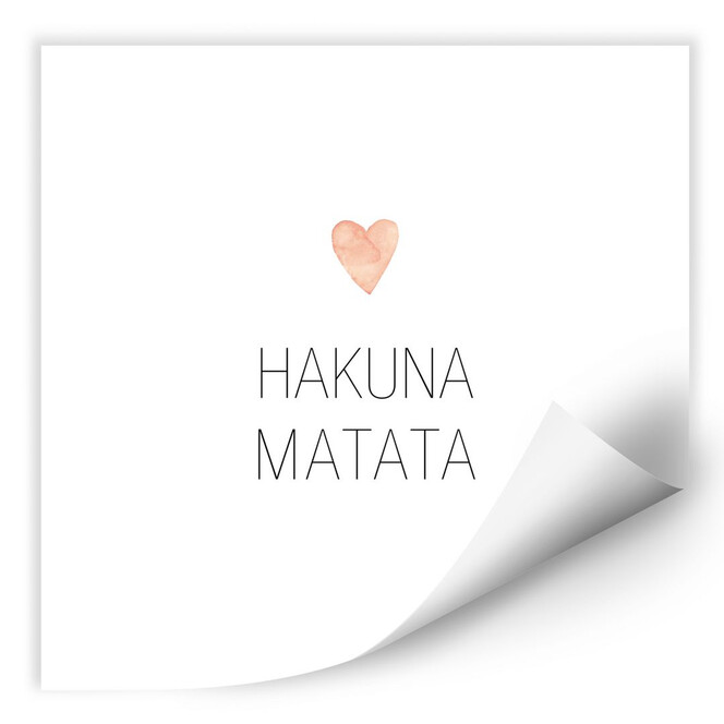 Wallprint Confetti & Cream - Hakuna Matata