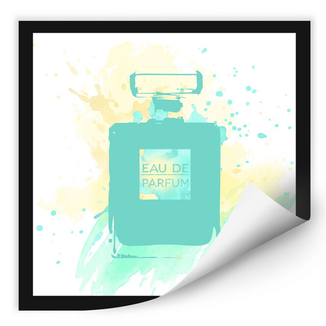 Wallprint Eau de Parfum Aquarell - Mint