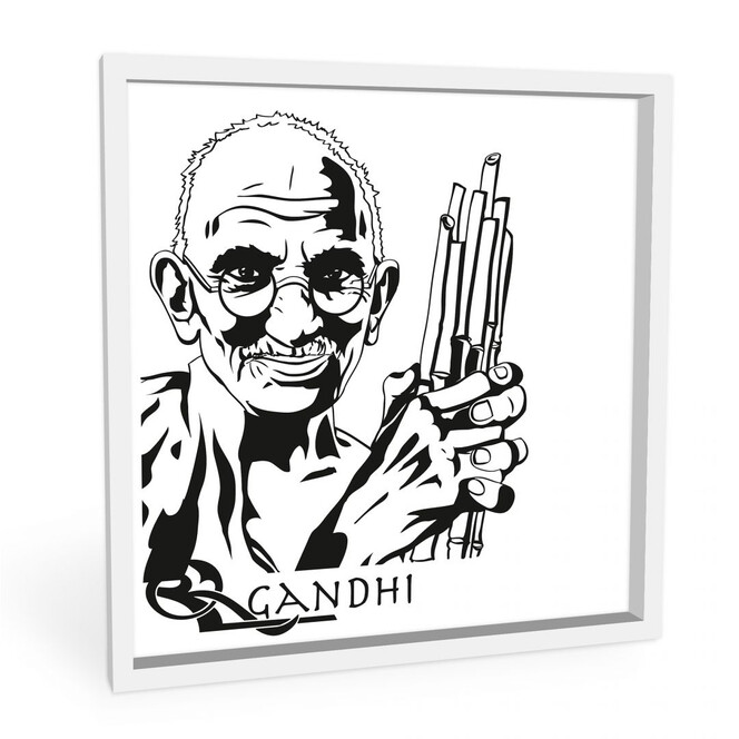 Wandbild Mahatma Gandhi