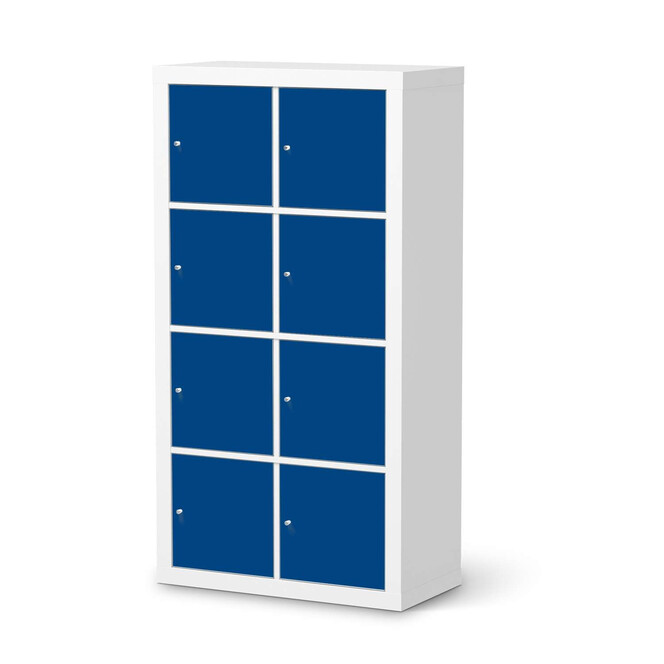 Klebefolie IKEA Expedit Regal 8 Türen - Blau Dark- Bild 1