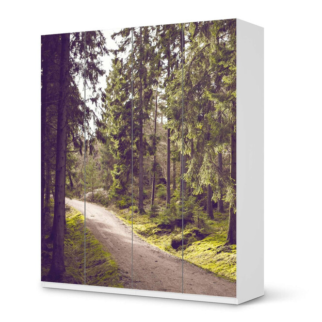 Möbelfolie IKEA Pax Schrank 236cm Höhe - 4 Türen - Forest Walk- Bild 1