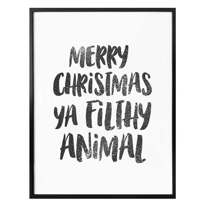 Poster Merry Christmas ya filthy animal