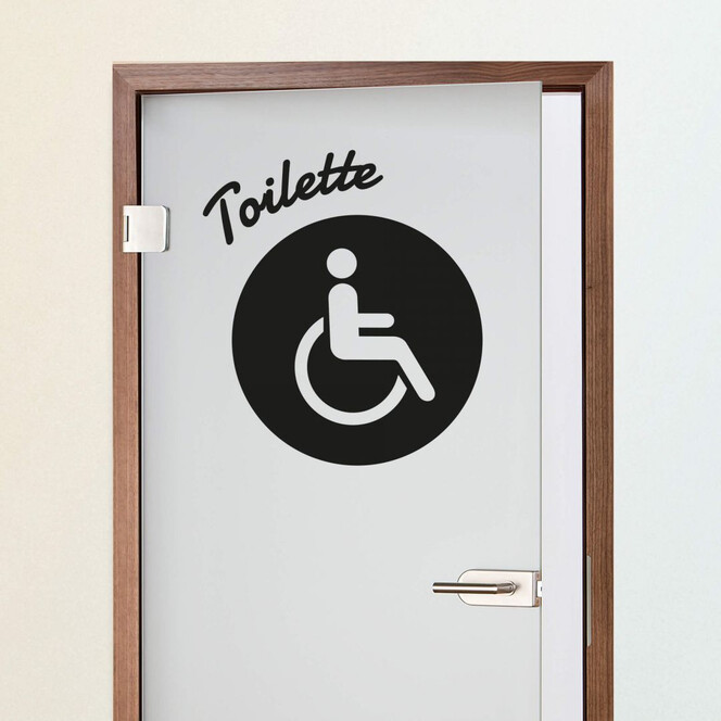 Wandtattoo Behinderten-Toilette