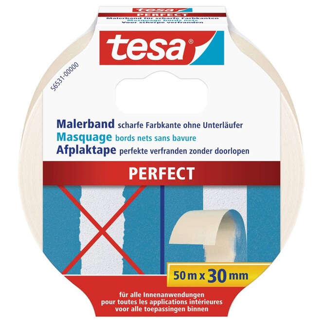 tesa® Malerband Perfect 50m x 30mm - Bild 1