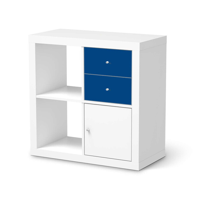 Möbelfolie IKEA IKEA Expedit Regal Schubladen - Blau Dark- Bild 1
