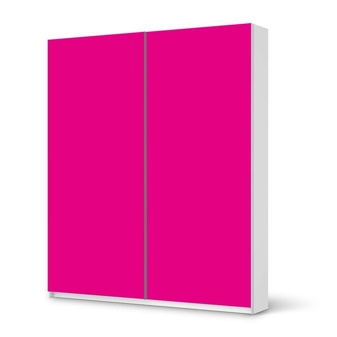 Möbelfolie IKEA Pax Schrank 236cm Höhe - Schiebetür - Pink Dark- Bild 1