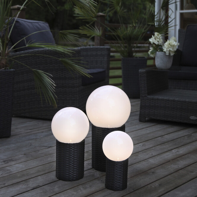 Dekorative Gartenkugel Lounge, Ø 150 mm, inkl. Sensor und LED, inkl. Korb - Bild 1