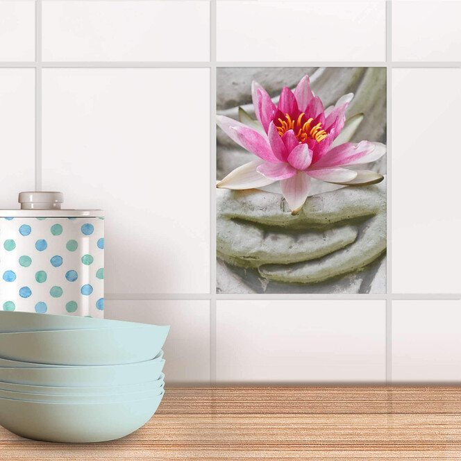 Fliesensticker - Flower Buddha